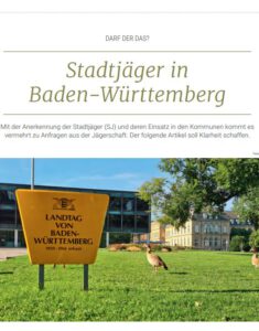 Stadtjagd | Jagd in BW | Stadtjäger vs Jagdausübungsberechtigter
